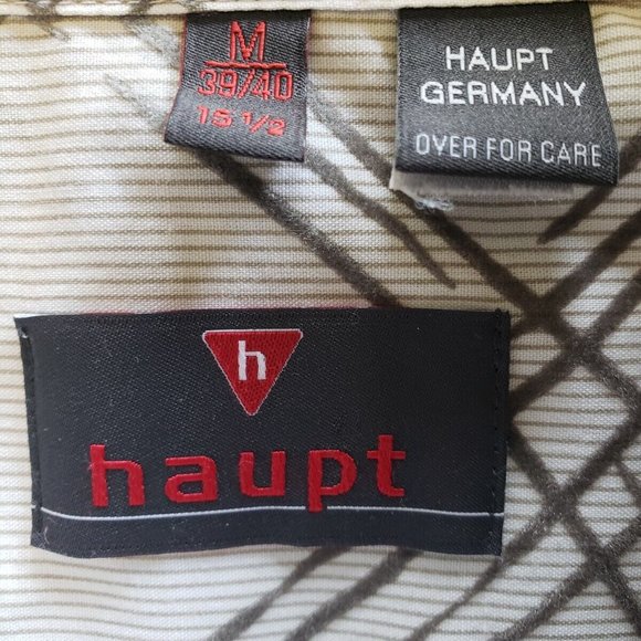 Men's Haupt Abstract Pattern Button Front Shirt - Picture 4 of 6